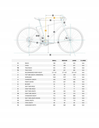 Fitness bicykel VAAST U/1 650b 27.5' 1x9 veľkosť. S