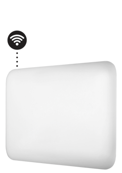 Vykurovací panel z mlynskej ocele 600 W s WiFi modulom biely PA600WIFI3